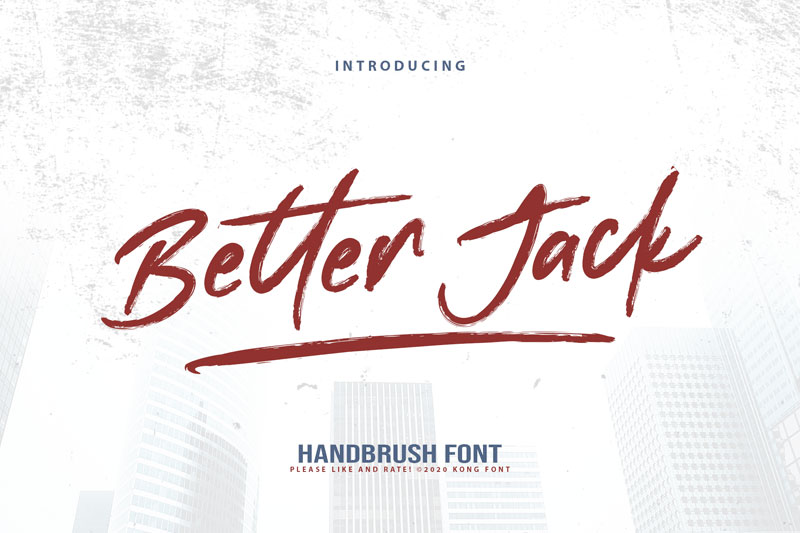 Better Jack Brush Font