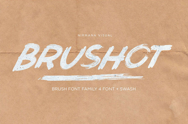 brushot samurai font