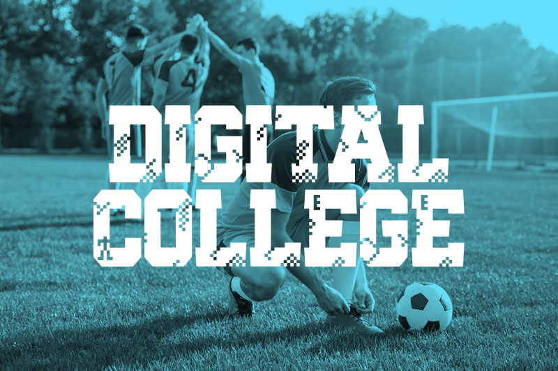 digital college varsity font