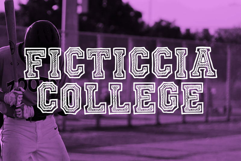 ficticcia college varsity font