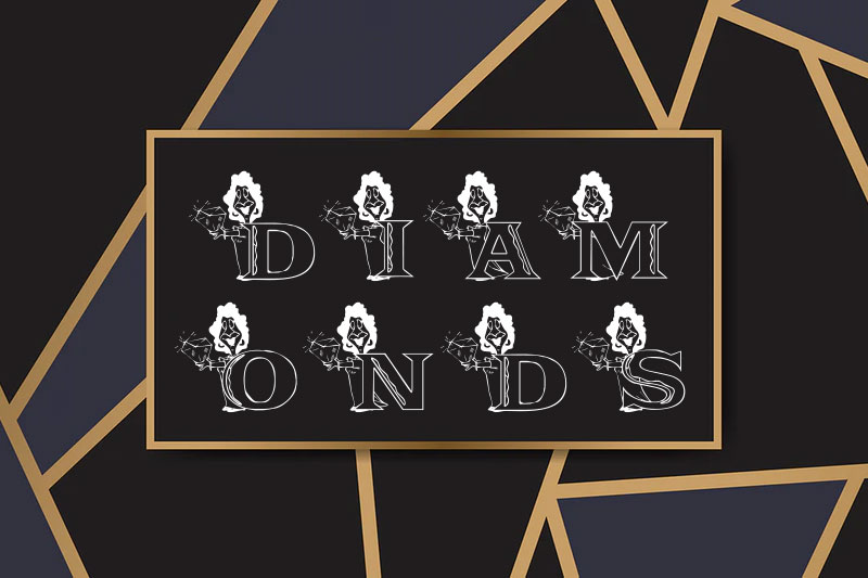kg diamonds diamond font
