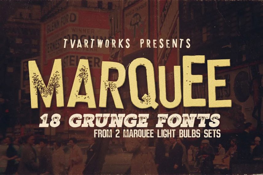 Marquee 18 Grunge Fonts