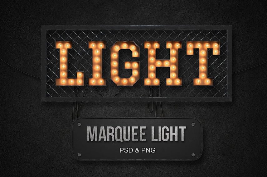 Marquee light AlphabetBuket
