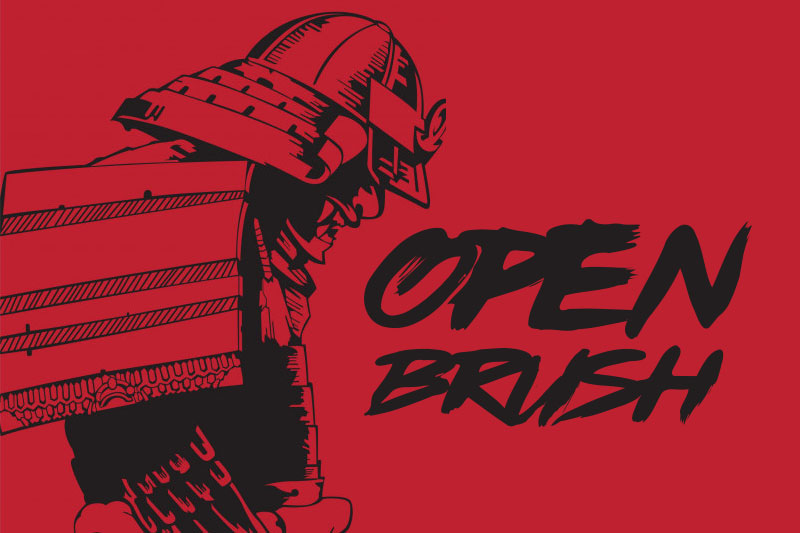 openbrush samurai font