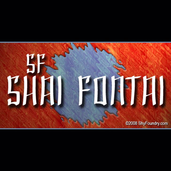 sf shai fontai samurai font