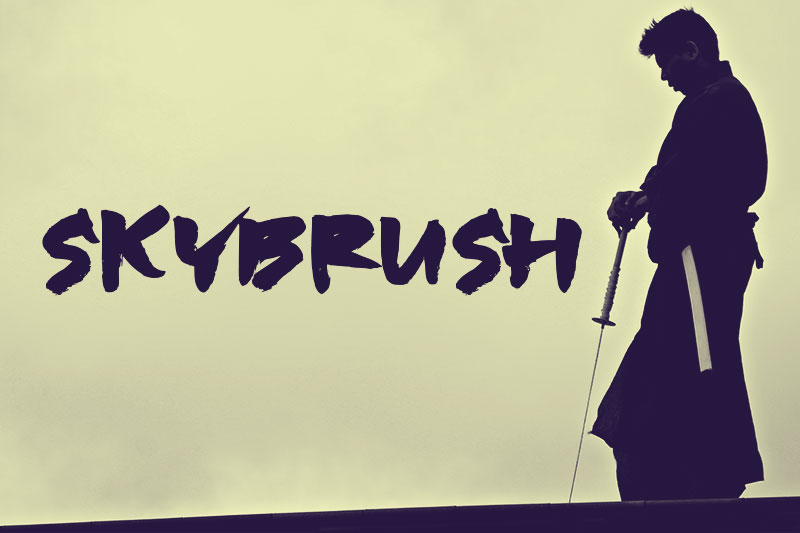 skybrush samurai font