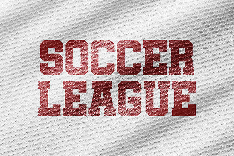 soccer league varsity font