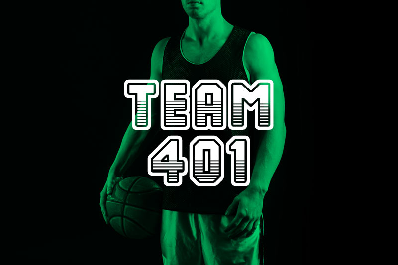 team 401 varsity font