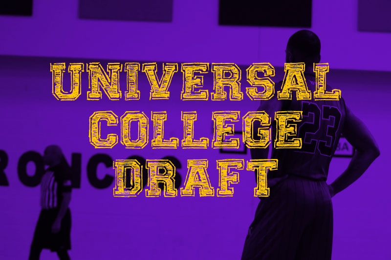 universal college draft varsity font