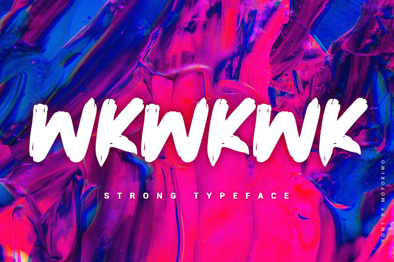 wkwkwk samurai font