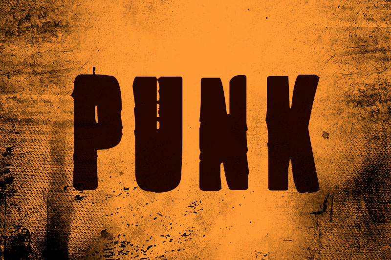 1 punk horror and scary font