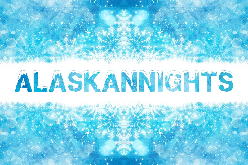 alaskannights snow font