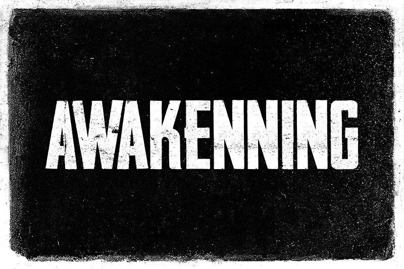 awakenning wrestling font
