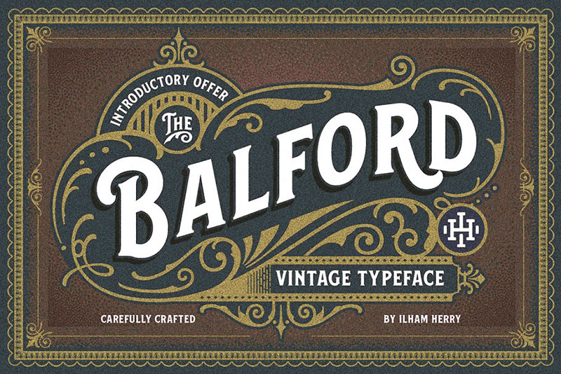 balford font and ornament royal font