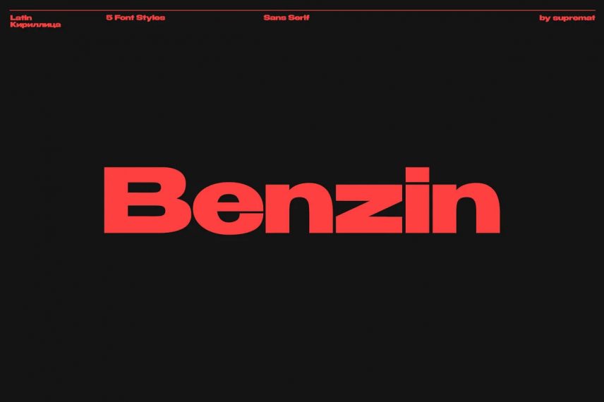 Benzin Bold Font Family