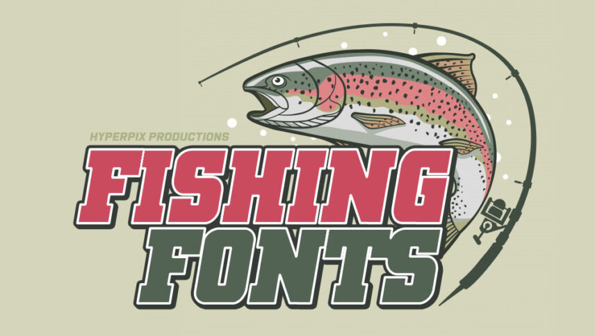 Fishing Cursive Fonts Free Svg