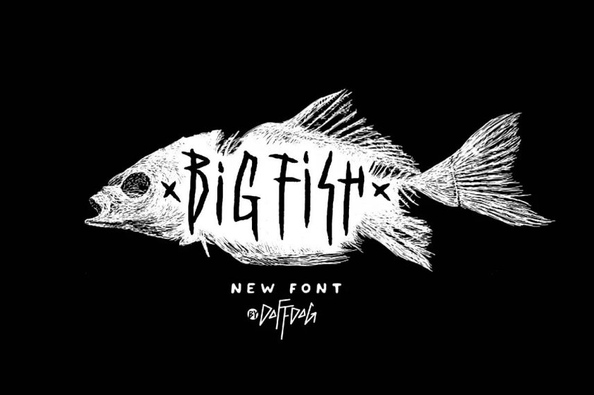 Big Fish DD rock metal font