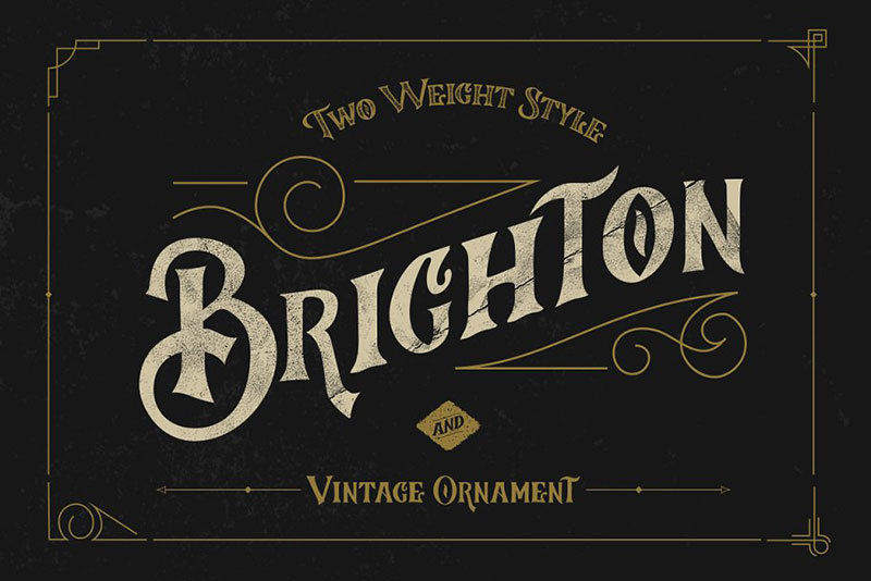 brighton typeface ornaments royal font