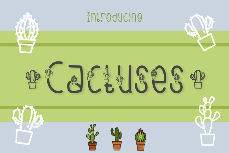 Cactuses Font