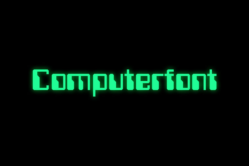 computerfont digital clock font