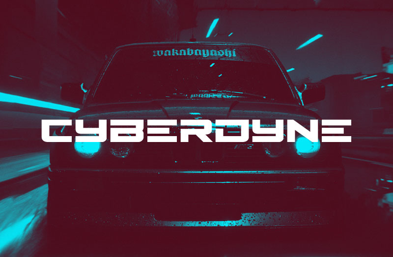 cyberdyne fast font