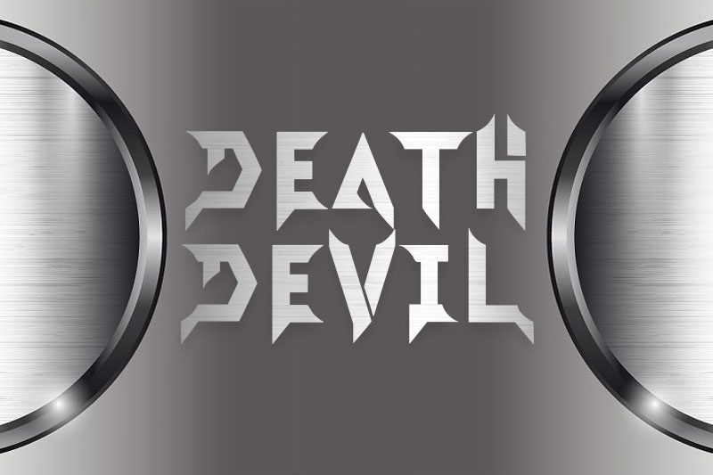 death devil metal font