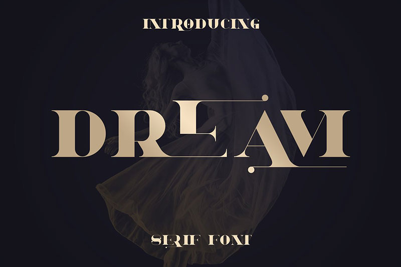 dream magical serif royal font