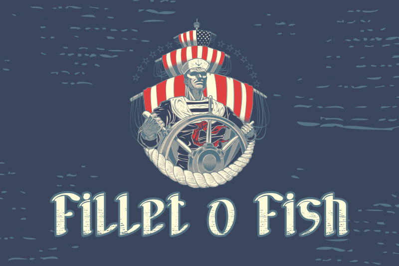 fillet o fish fishing font