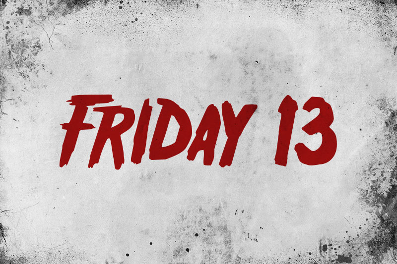 friday 13 horror and scary font