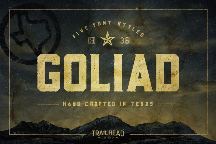 Goliad Font 5 Wrestling Styles