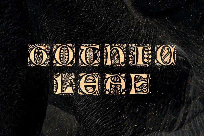 gothic leaf royal font