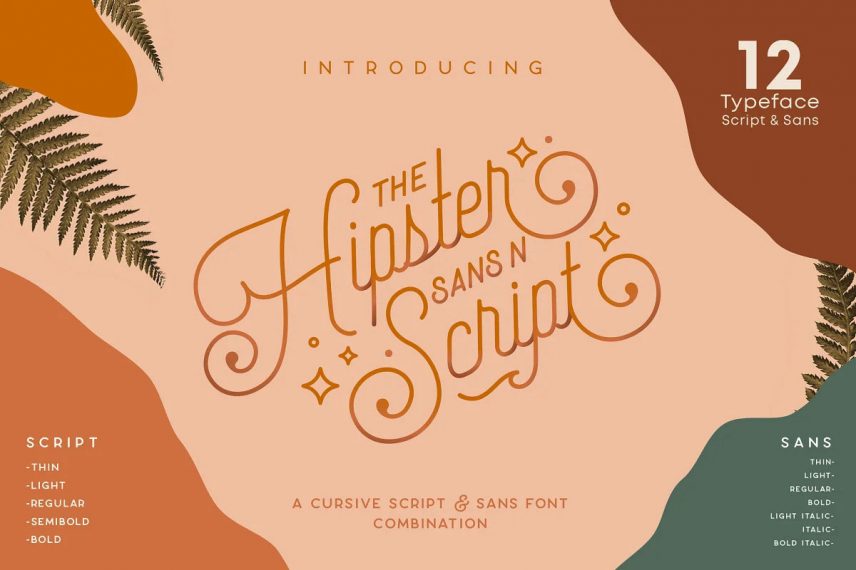 Hipster Style Stylish Font Duo