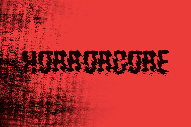 horrorcore horror and scary font