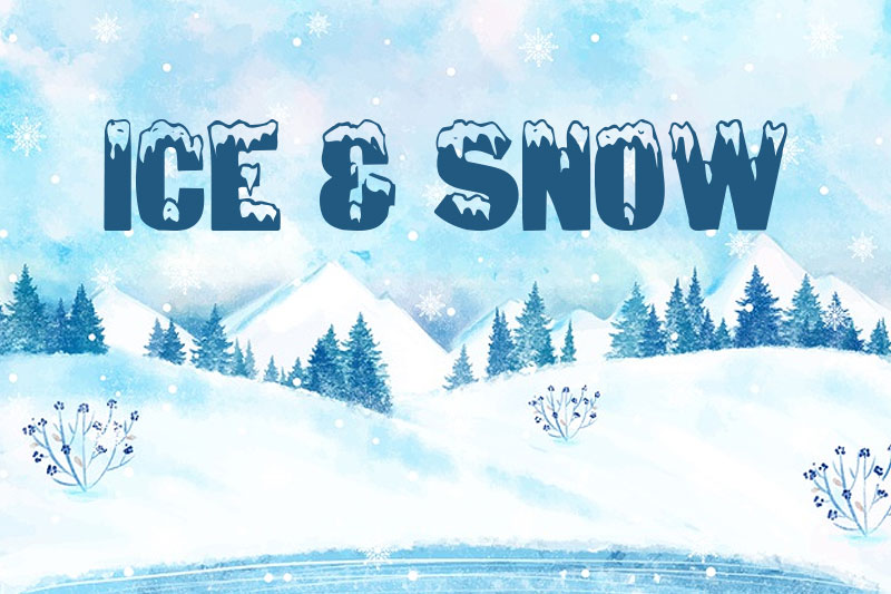 ice & snow snow font