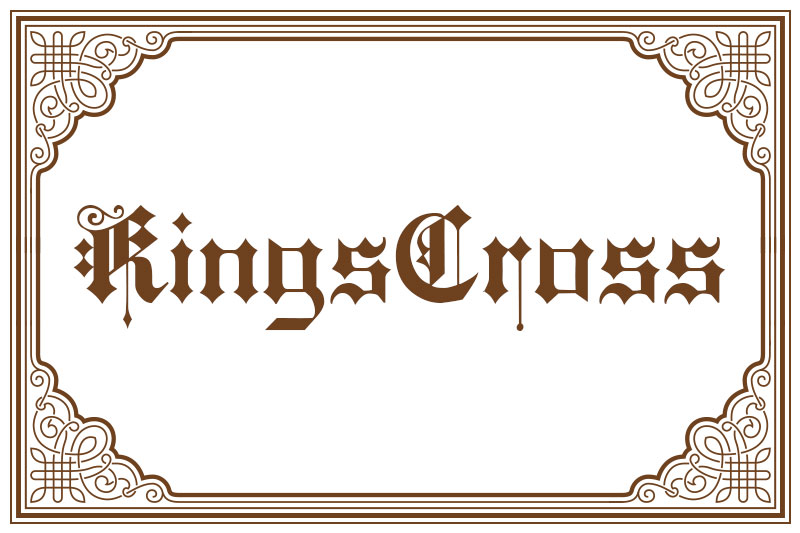 kingscross royal font