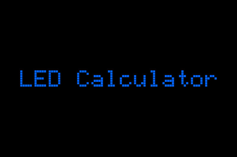 led calculator digital clock font