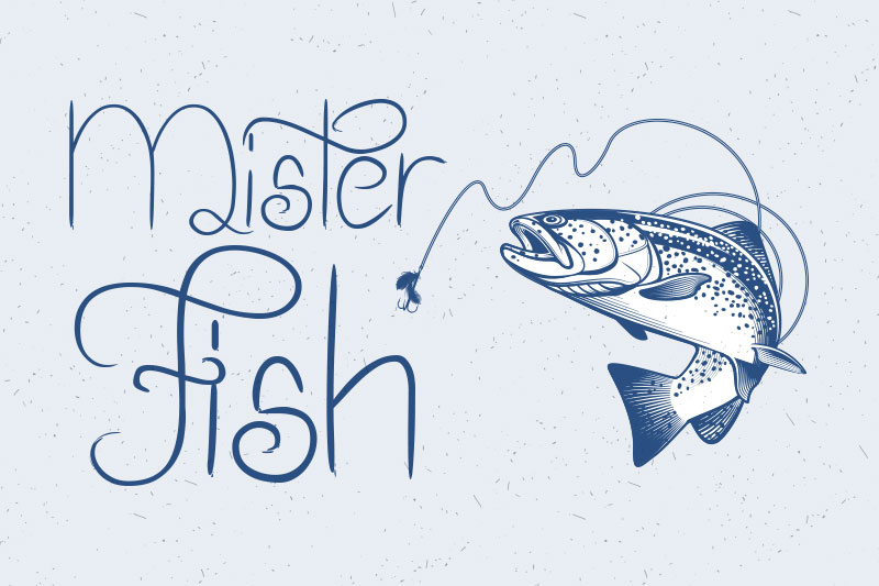 mister fishing font