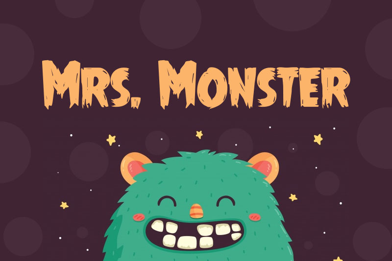 mrs. monster monster font