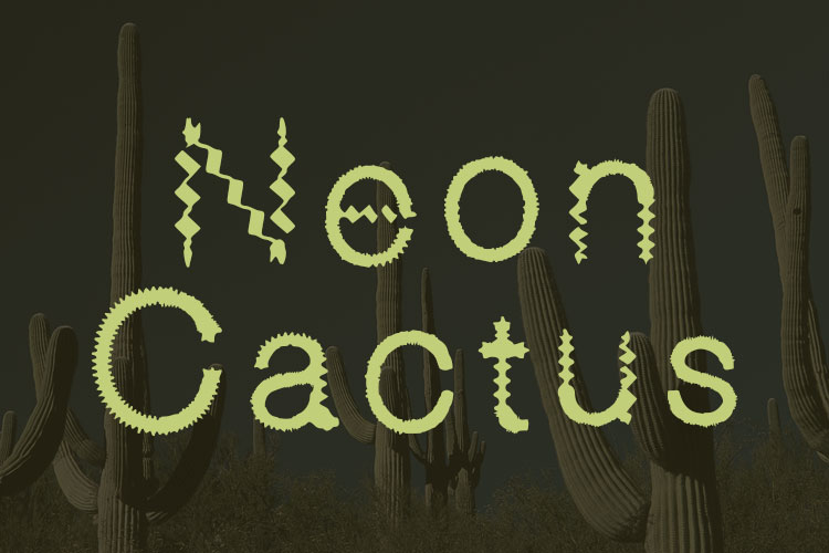 Neon Cactus Font