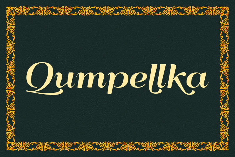 qumpellkano12 royal font