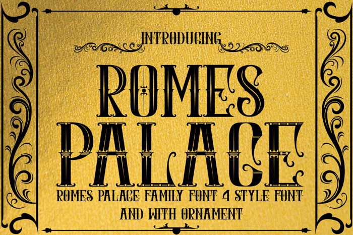 romes palace2 royal font