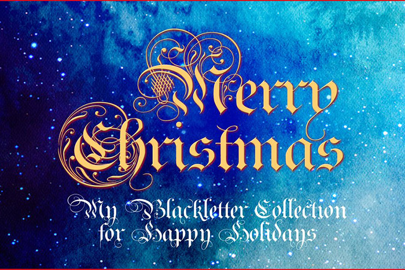 royal bavarian christmas packet royal font