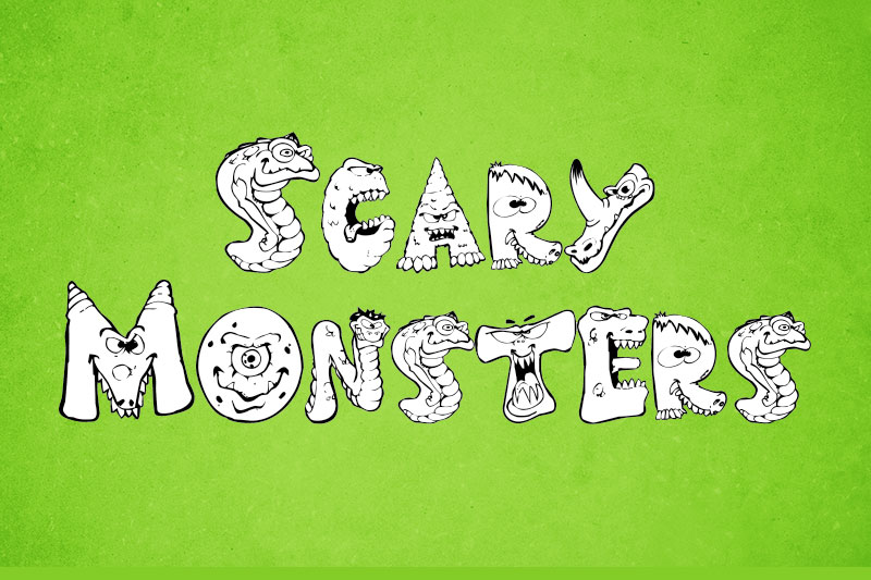 scary monsters monster font