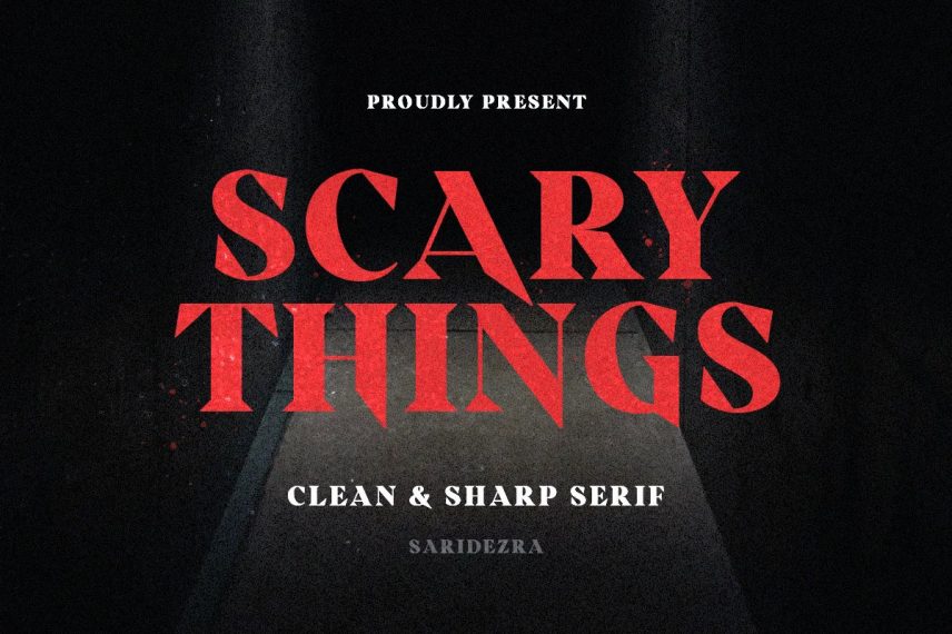 Scary Things Sharp Serif Font