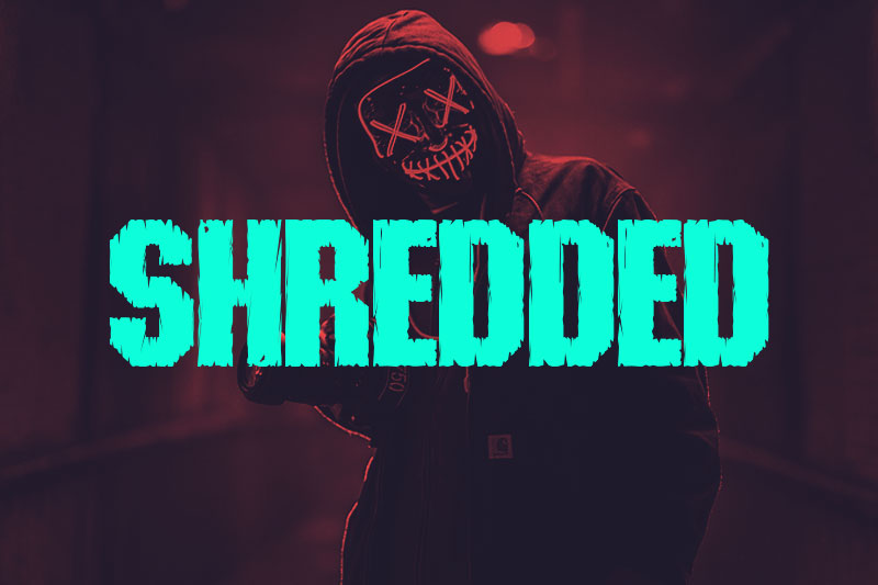 shredded wrestling font