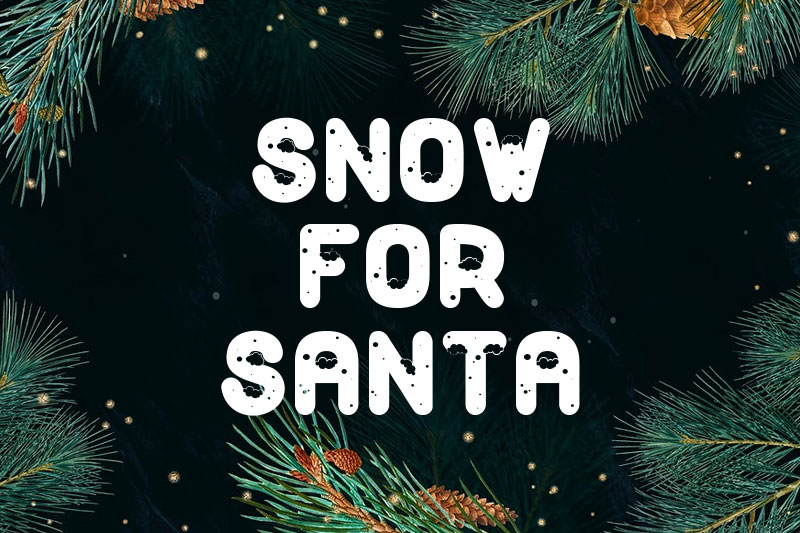 snow for santa snow font