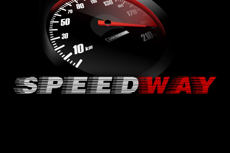 speedway fast font