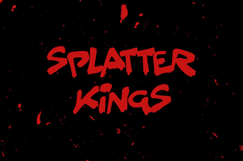 splatter kings wrestling font