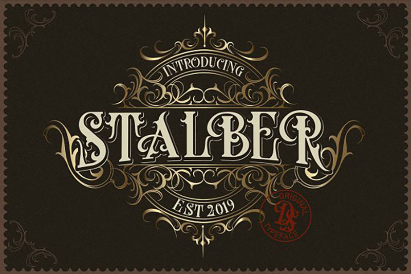 stalber extra ornament royal font