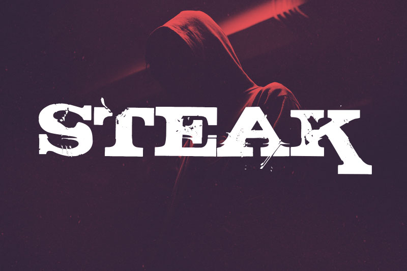 steak wrestling font